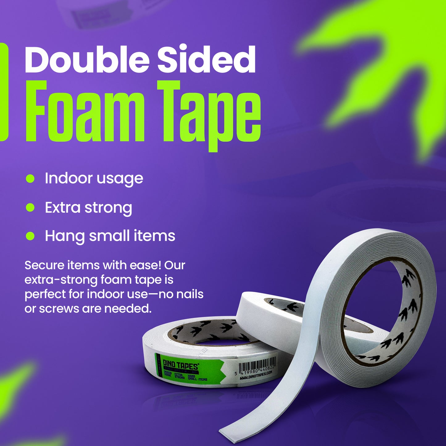Double Sided Foam Tape (1,9cm x 5m)